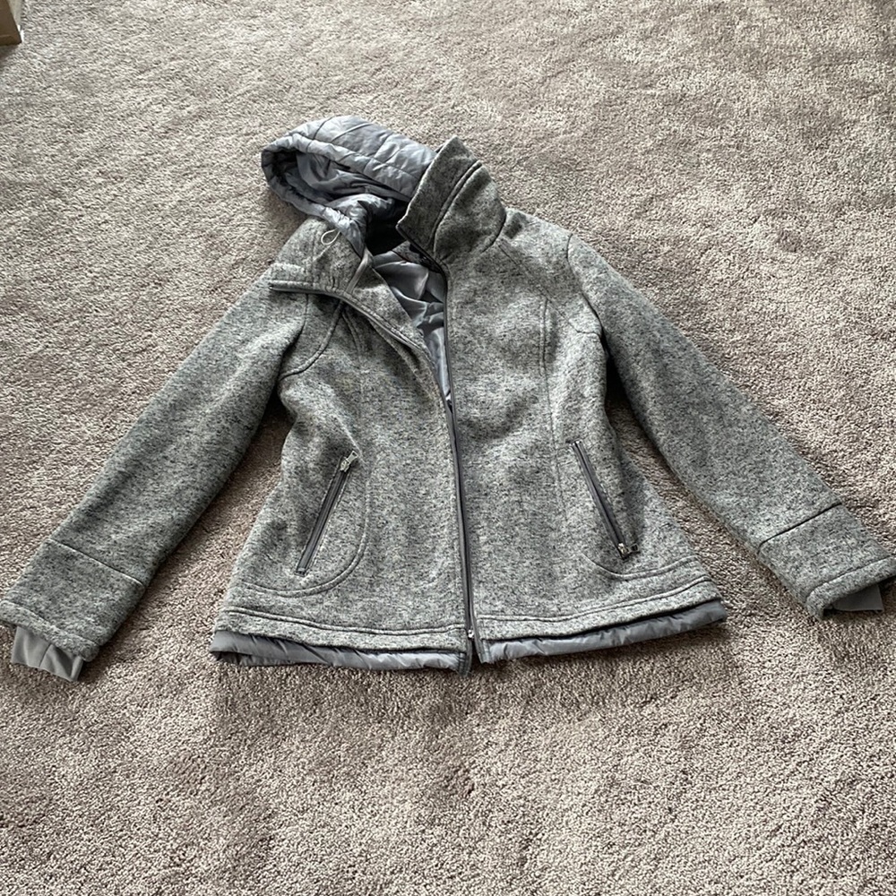 Details Intl. Gray Full-Zip Hoodie Jacket SIZE M